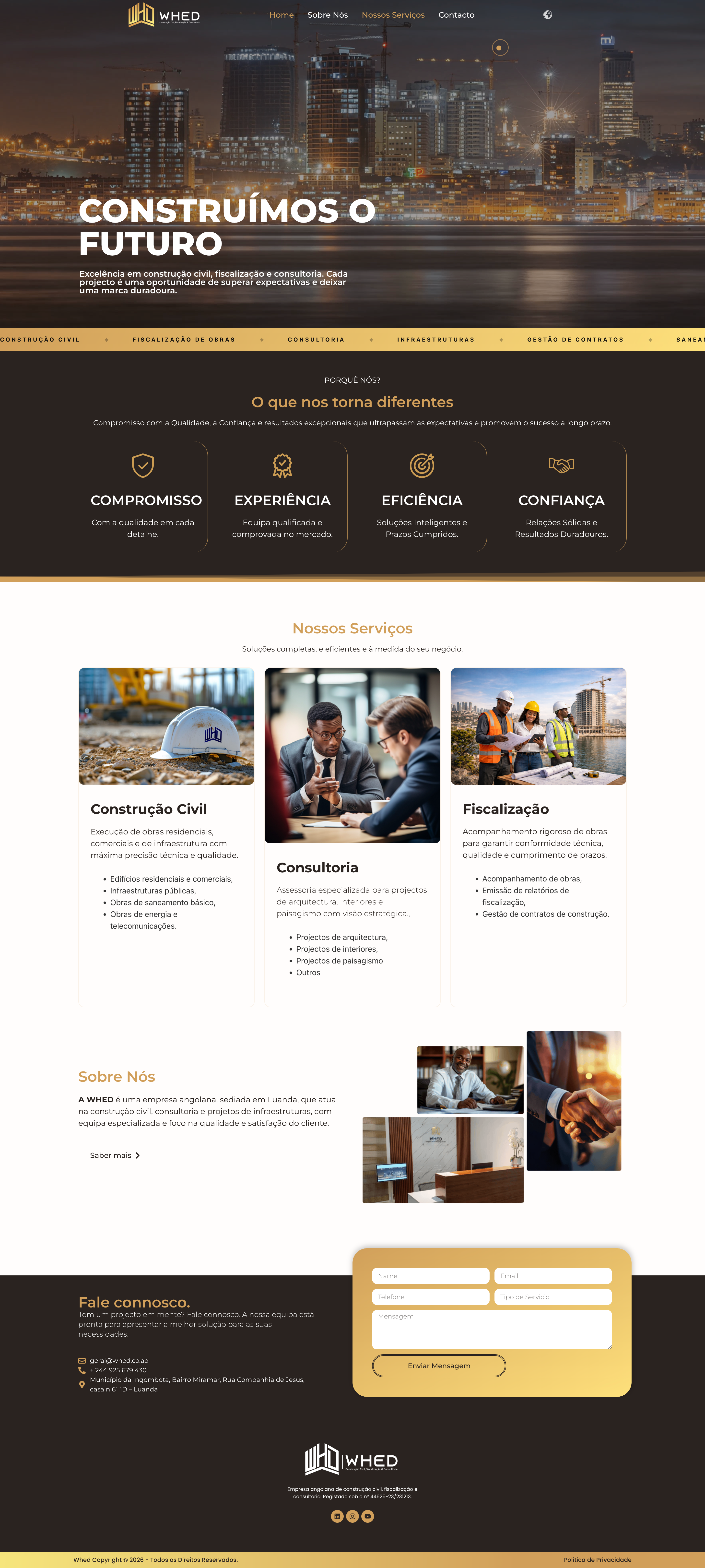 WHED — Website Institucional